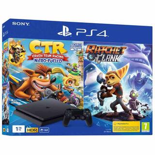 Consola PS4 1TB + Crash Team Racing + Ratchet and Clank-Sony Playstation 4