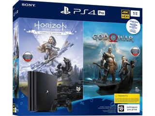 Consola PS4 Pro 1TB + God of War + Horizon-Sony Playstation 4