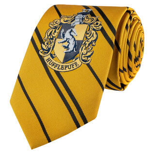 Corbata Hufflepuff Harry Potter Logo Tejido-