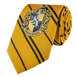 Corbata Infantil Hufflepuff Harry Potter Logo Tejido-