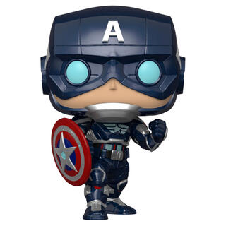 Figura Pop Marvel Avengers Game Captain America Stark Tech Suit-