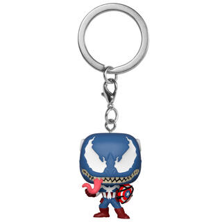 Llavero Pocket Pop Marvel Venom Captain America-