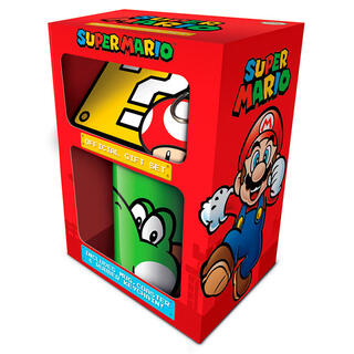 Pack Regalo Taza Llavero Super Mario Nintendo-
