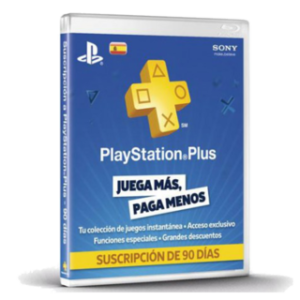 Tarjeta prepago PlayStation Plus 90 días (PS3-PS4) - PS4-Sony Playstation 4