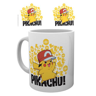 Taza Pokemon Ash Hat Pikachu-